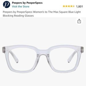Peepers Women’s to the Max Square Blue Light Blocking Reading Glasses